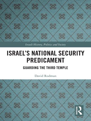 cover image of Israel's National Security Predicament